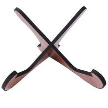 Wooden Guitar Uke & Violin Stand, Detachable, Bright Wood, Portable