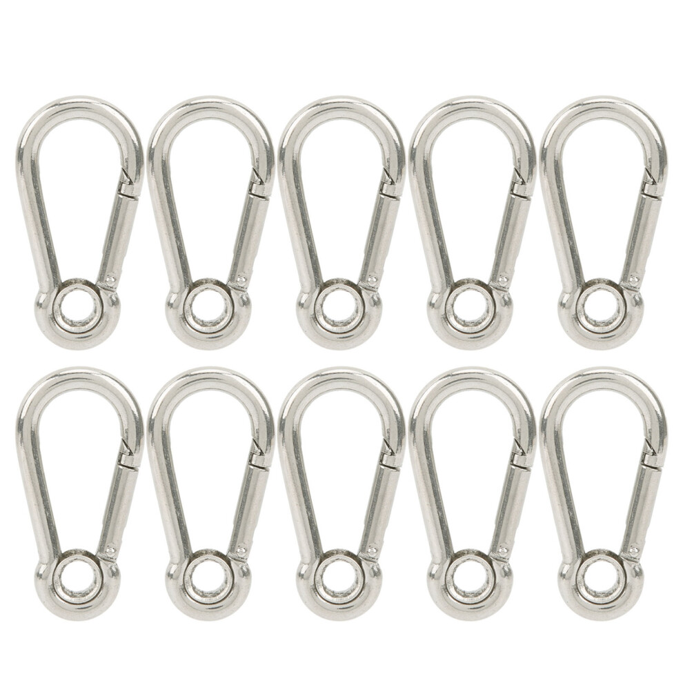 10Pcs Snap Hook Spring Carabiner Clip Buckle