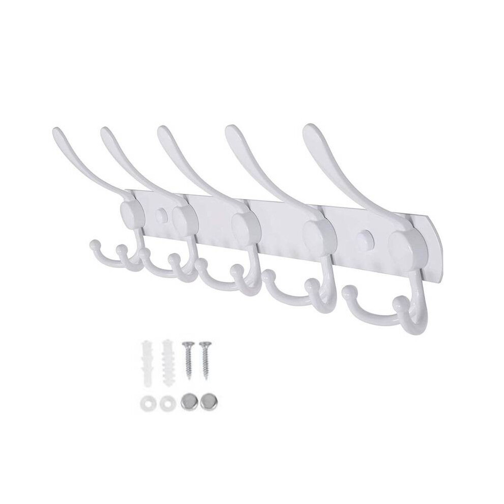 (White) Wall Mounted White Heavy Duty Hanging Hook Bracket For Bathroom Hotel Back Door-image-OPC-PKB8WPR-NEW