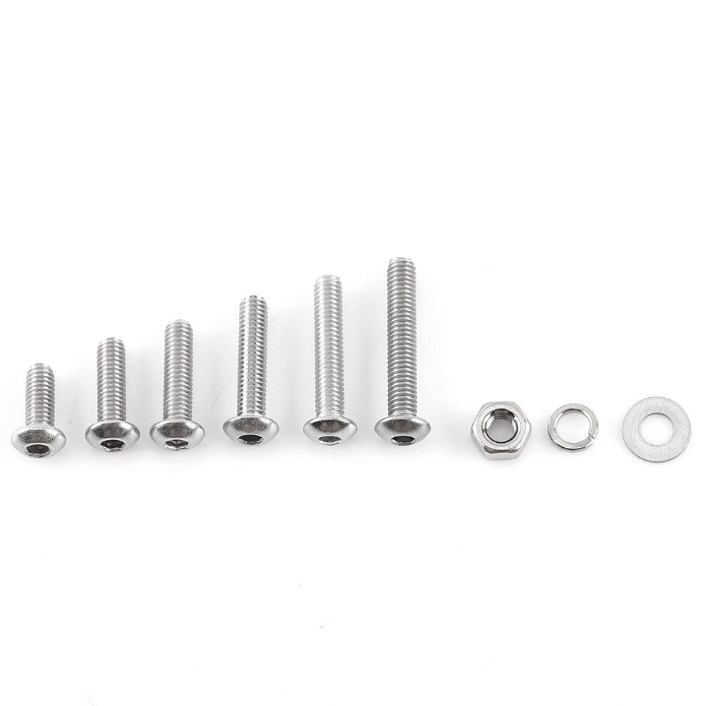 M3 304 Stainless Steel Hex Socket Screws Bolt and