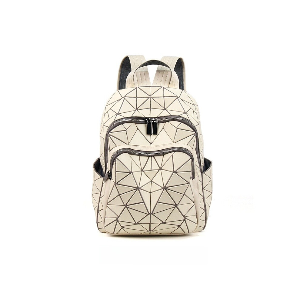 (Beige) Casual Backpack Contemporary With Multiple Pockets Comfortable Design Ergonomic-image-OPC-PKB9FMQ-NEW