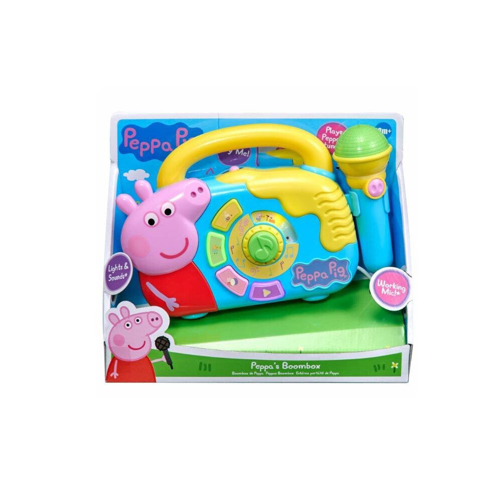 Light Karaoke Peppa Pig With And Working Microphone Can Sing Together For Gift