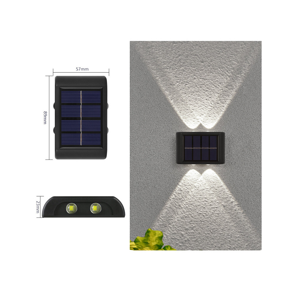 (White 4LED) Wall Lamp Solar Outdoor Luminous Lighting Garden Fence Sunlight Decoration Light-image-OPC-PKB9Q2X-NEW