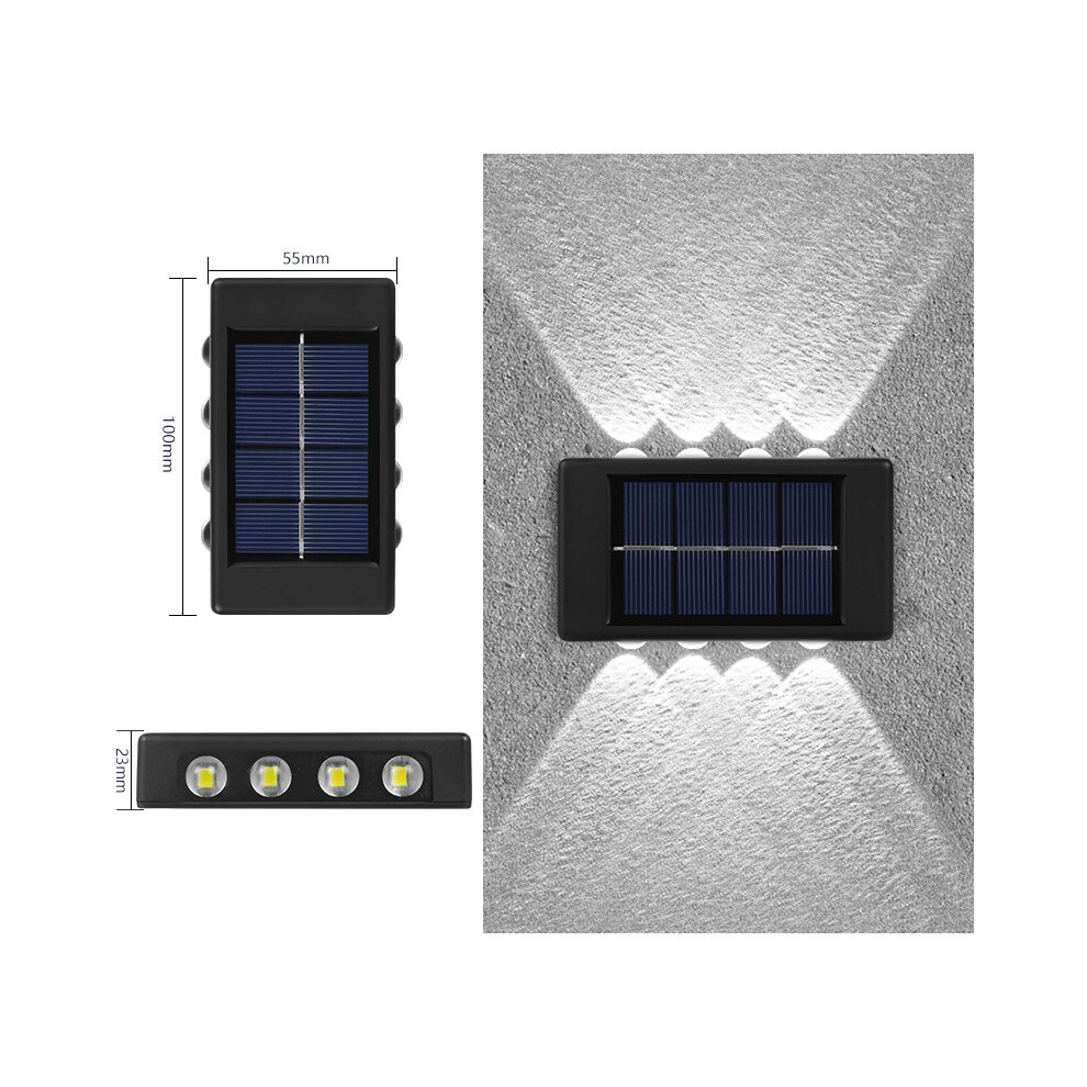 (White 8LED) Solar Lamp Wall Outdoor Luminous Lighting Garden Fence Sunlight Decoration Light-image-OPC-PKB9R69-NEW