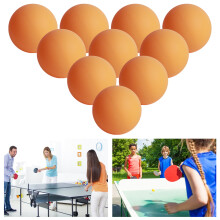 10 Stück nahtlose gelbe ABS Tischtennisbälle 40+mm Spielpaket