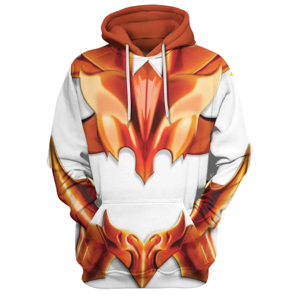 (5, 5XL) European and American COS Japanese Saint Seiya series 3D digital printing hooded sweatshirt zipper set peripherals-image-OPC-PKB9WZQ-NEW
