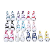 10 Pairs 1/6 Doll Canvas Shoes for Kids Rubber Bottom Slip Resistant High Frictional Force Fashion B
