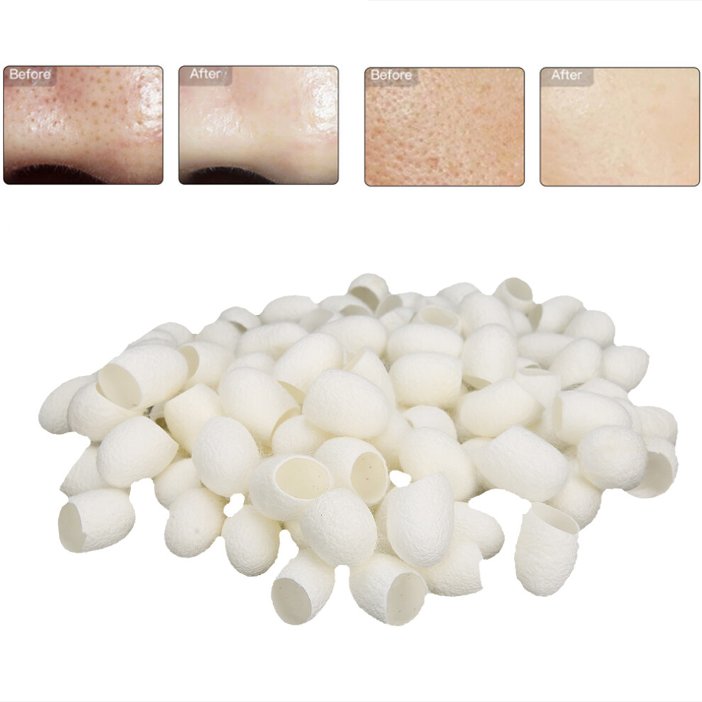 100pcs Natural Silks Cocoons for Blackhead Removal and Exfoliating