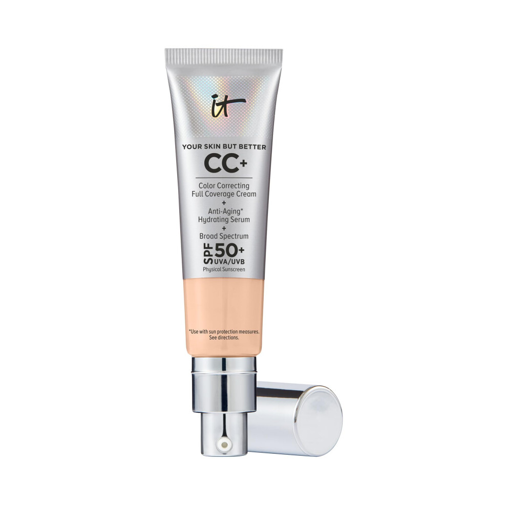 IT Cosmetics Your Skin But Better CC+ Cream Light Neutral - Color Correcting Cream Full-Coverage Foundation Hydrating Serum & SPF 50+ Sunscree