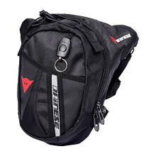 (Blackred)Nuovo Pacchetto Drop Leg Bag Zaino Vita Cavaliere Per Bici Bici Moto Outdoor