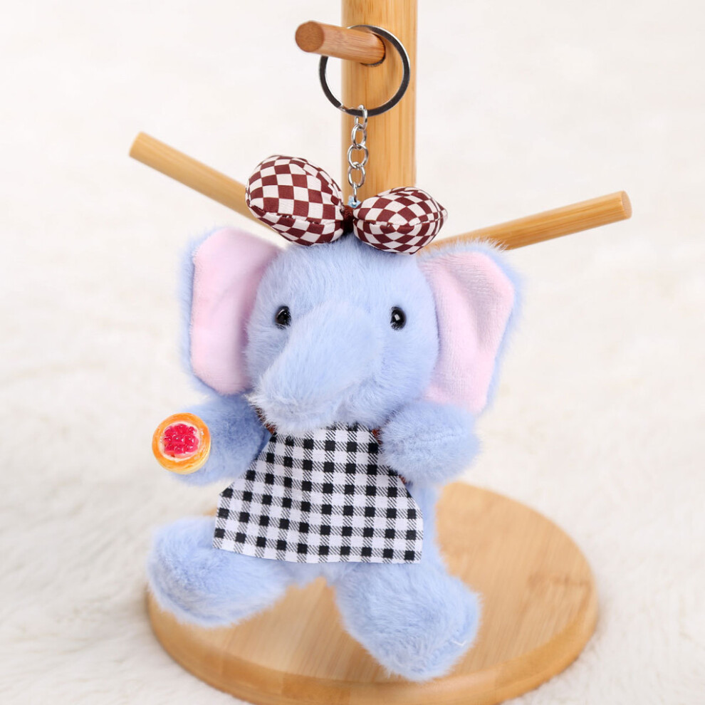 (Gray) Doll Elephant Plush Keychain Short Cover Gift Backpack Accessory Kids Decoration-image-OPC-PKBB8SQ-NEW