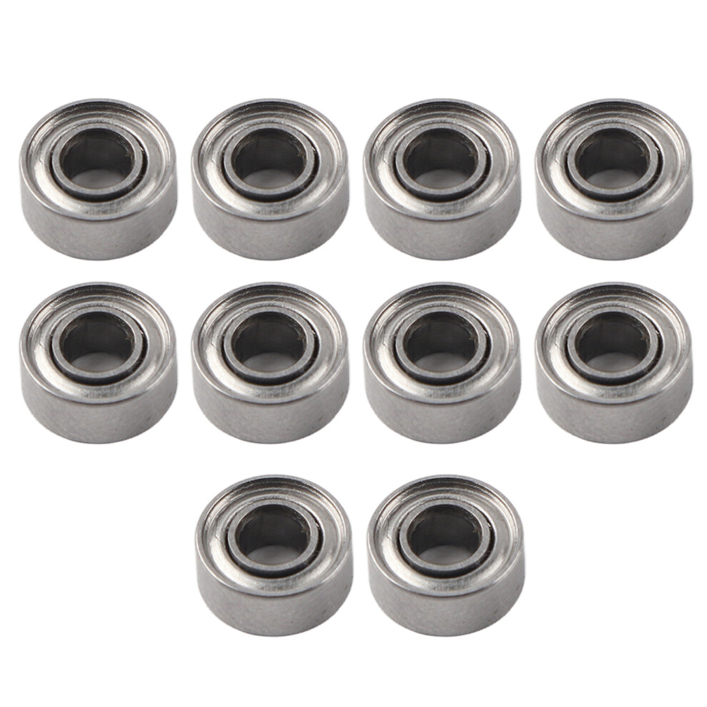 10pcs Deep Groove Ball Bearing Metal Shielded