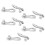 5pairs Bicycle Missing Link Rustproof Steel Quick 9