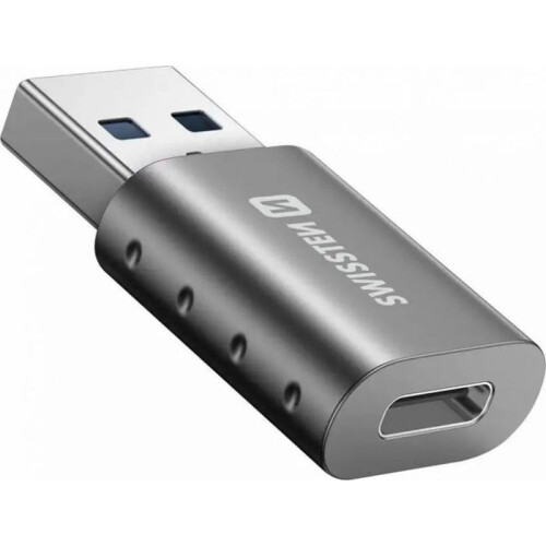 Adaptador USB - Swissten - 55500200 - USB-A(M) a USB-C(F) - Universal - Interior