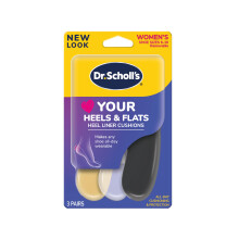 Dr. Scholls ama i tuoi TACCHI E BASSE I cuscinetti del rivestimento del tallone aiutano a prevenire lo sfregamento scomodo delle scarpe sul tallo