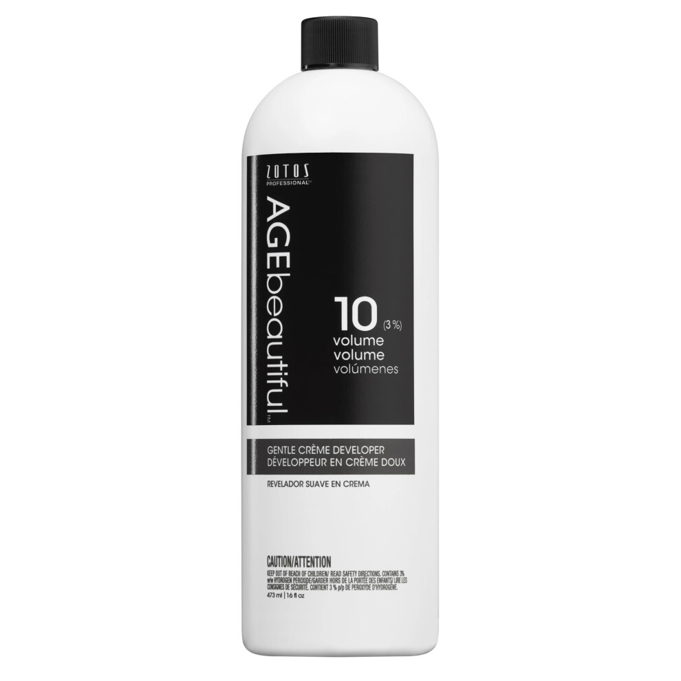Agebeautiful 10 Volume Gentle Creme Hair Developer | For Professional Salon Coloring | Long Lasting Color | 16 Fl Oz