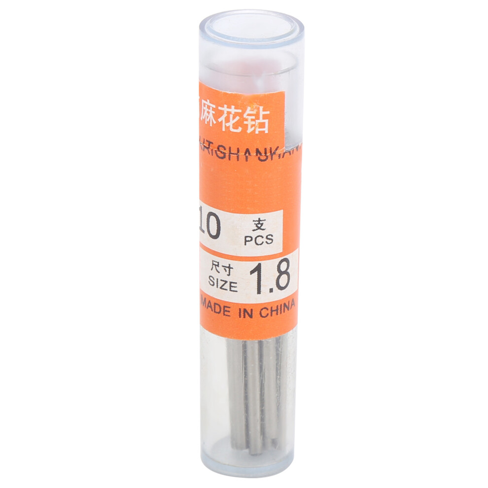 10pcs Twist Drill Bit Small Straight Shank