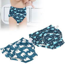 2 Stück Baby-Wachswindelhöschen Baumwolle 6-24 Monate, Größe L