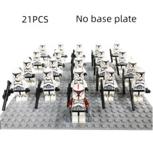(Black)21 pezzi Star Wars Stormtrooper minifigure bambola blocchi da costruzione fai da te giocattolo per bambini regalo
