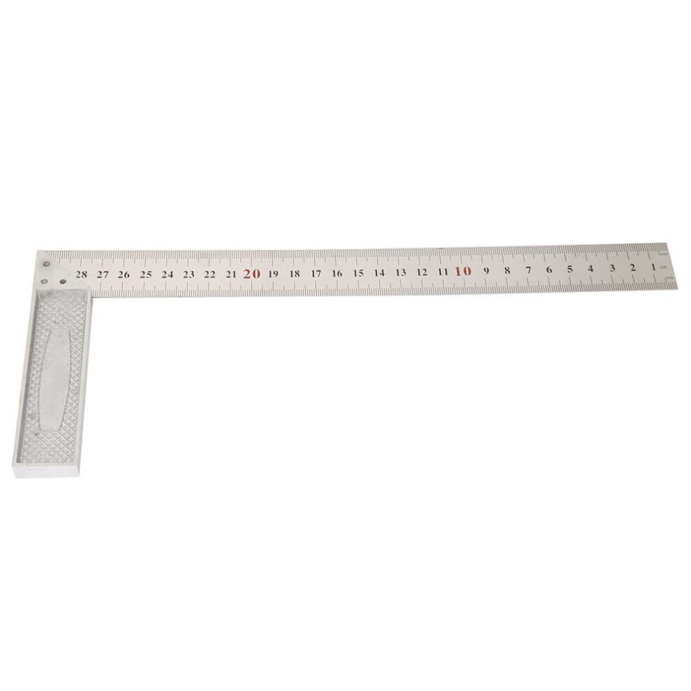 30cm Aluminum Alloy 90 Degree Straight Edge Ruler