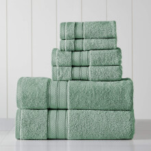 Modern Threads - Spun Loft 6-Piece 100% Combed Cotton Towel Set - Bath Towels Hand Towels & Washcloths - Super Absorbent & Quick Dry - 600 GSM - So