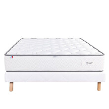 Insieme Materasso 90x190 cm, Iris, 20 cm, memory foam, rigido, lato estate/inverno + rete bianca ep 13cm