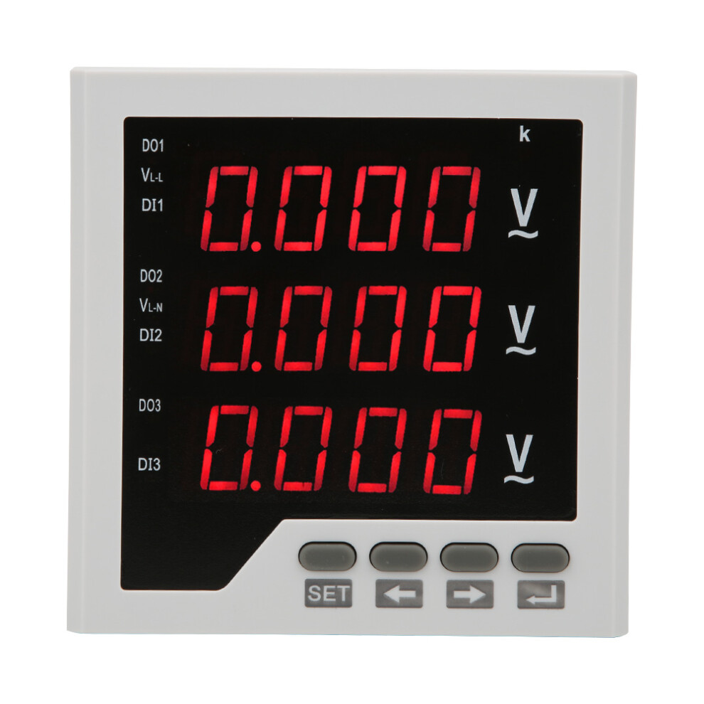 DTM-AV96 3 Phase Voltage Meter Programmable LED