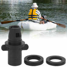 Schwarzer Kayak-Luftventilanschluss/-adapter für Surfbretter & Boote zum Aufpumpen HOT