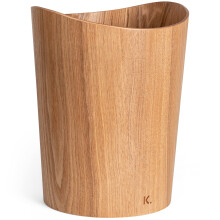 Kazai. Real Wood Waste Paper Bin Brje | Panier en papier en bois pour la chambre de chambre des enfants de bureau et plus encore | 9 litres / 2,4
