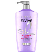 Loral Paris Elvive Hyaluron Plump Hydrating Shampo för dehydratiserat torrt hår infunderat med hyaluronsyrakomplex Parabenfri 26,5 fl oz