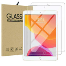 2 Pack Tempered Glass Screen Protector for Apple iPad Air 3 2019 A2152 A2153 A2123, Ultra Clear, Scratch Resistant