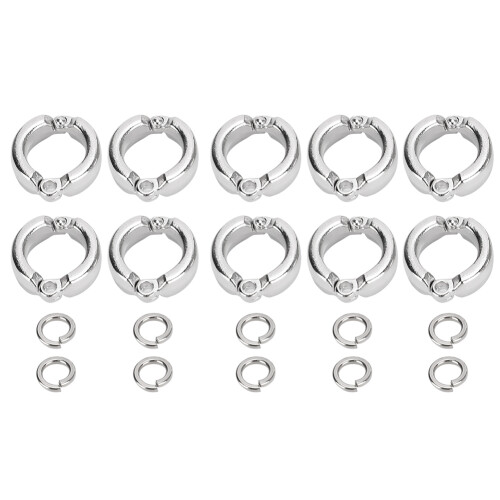 Robuste Aluminium-Parrot-Beinringe für Flugtraining 10er-Pack #12 1