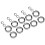 Robuste Aluminium-Parrot-Beinringe für Flugtraining 10er-Pack #12 13