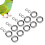 Robuste Aluminium-Parrot-Beinringe für Flugtraining 10er-Pack #12 1