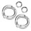 Robuste Aluminium-Parrot-Beinringe für Flugtraining 10er-Pack #12 11