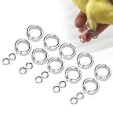 Langlebige Legierungs-Parrot-Schellen – 10 Stück für Vogeltraining-Aktivitäten