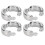 Robuste Aluminium-Parrot-Beinringe für Flugtraining 10er-Pack #12 6