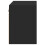 Bedside Cabinet | Bedside Table | Nightstand with LED Lights Wall-mounted Black 8