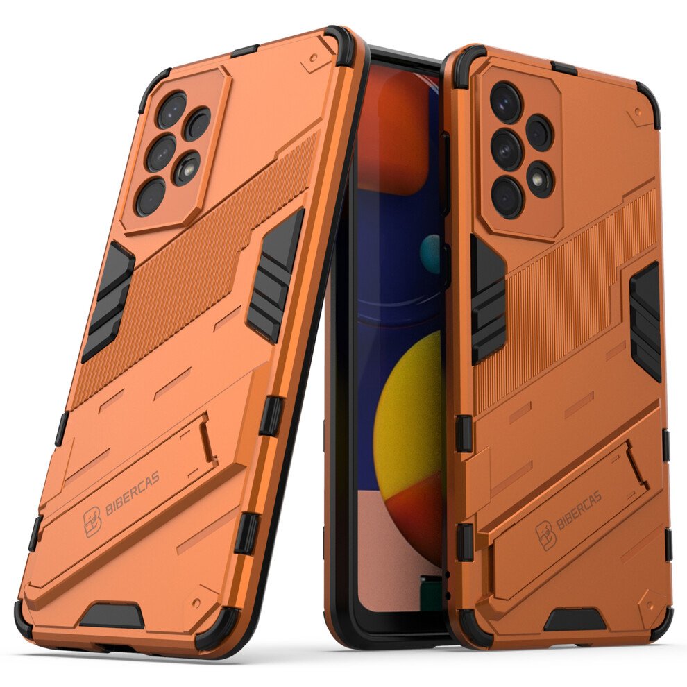 (Orange) Shockproof Kickstand Phone Case Tpu + Pc Hybrid Cover For Samsung Galaxy A33 5G Orange 6914285381201