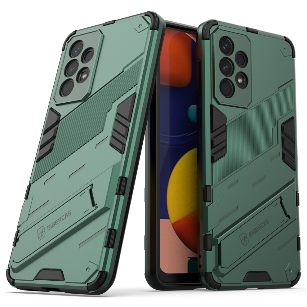(Green) Shockproof Kickstand Phone Case Tpu + Pc Hybrid Cover For Samsung Galaxy A33 5G Green 6914285645358