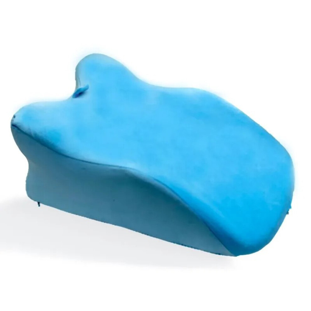 (Sky Blue) Multifunction Intimate Positioning Pillow for Couples Ergonomic Memory Foam Support Cushion
