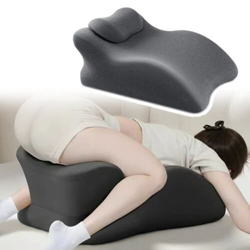 (Green) 2Pcs Set Ergonomic Memory Foam Intimate Positioning Pillow for Couples with Mini Support Cushion 1