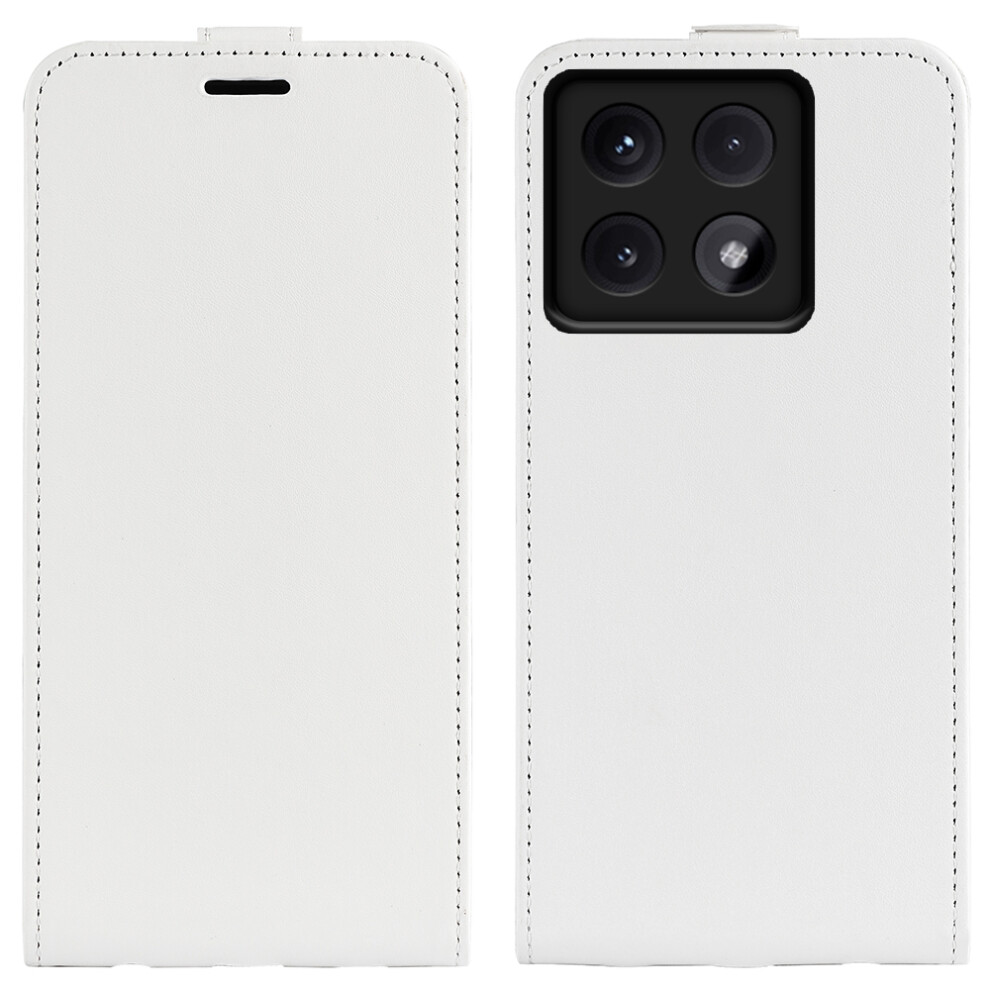 (White) For Xiaomi 14T Pro Case With Card Slots Vertical Flip Leather Phone Cover White 6914284888503
