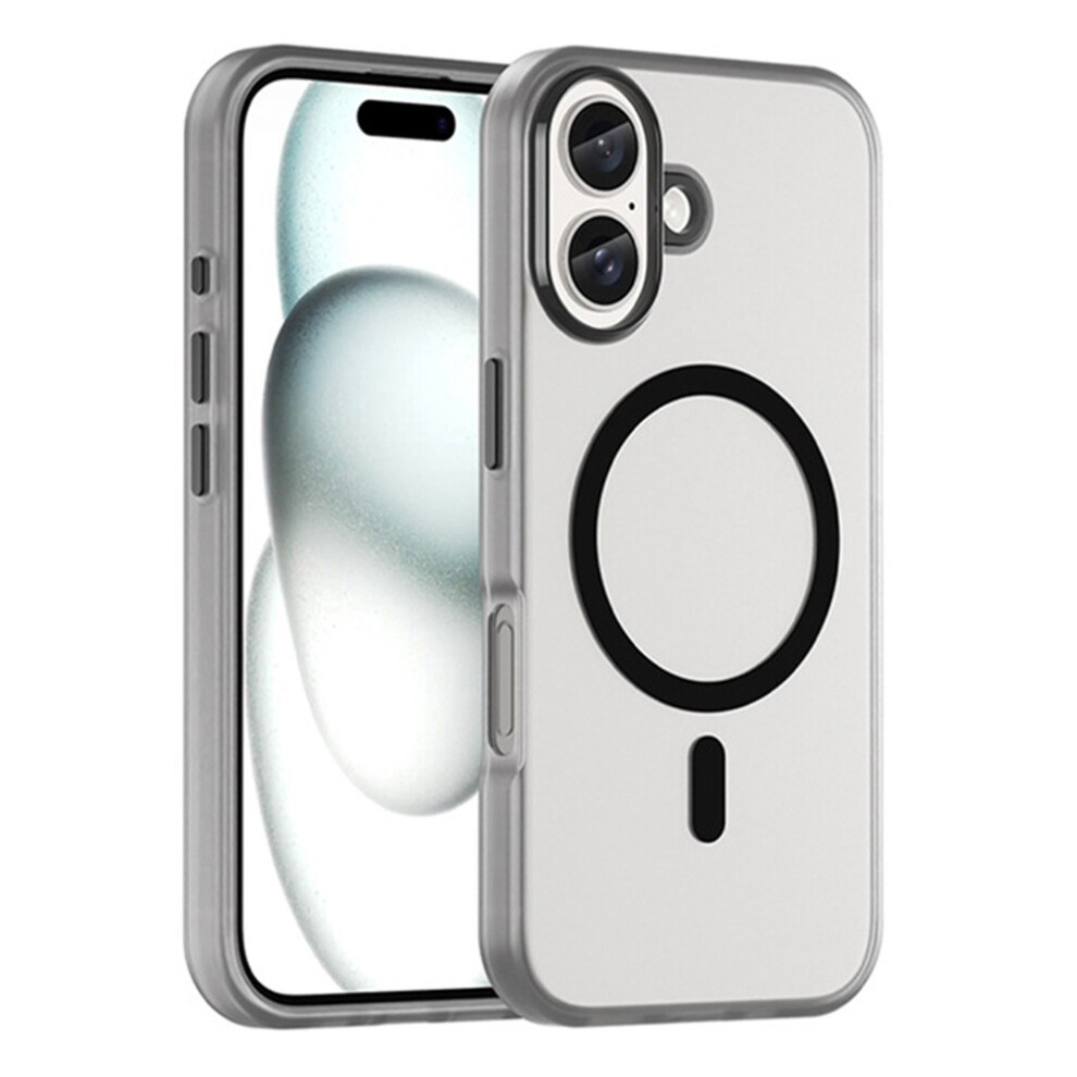 (Black) For Iphone 16 Case Compatible With Magsafe Skin-Touch Pc+Tpu Matte Phone Cover Black 6914283581320