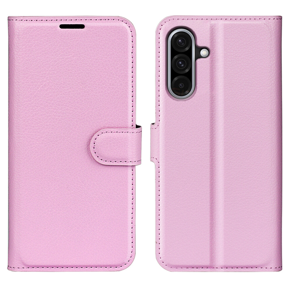 (Pink) For Samsung Galaxy A36 5G A56 5G Case Litchi Texture Shockproof Leather Wallet Phone Cover Pink 6914280167596