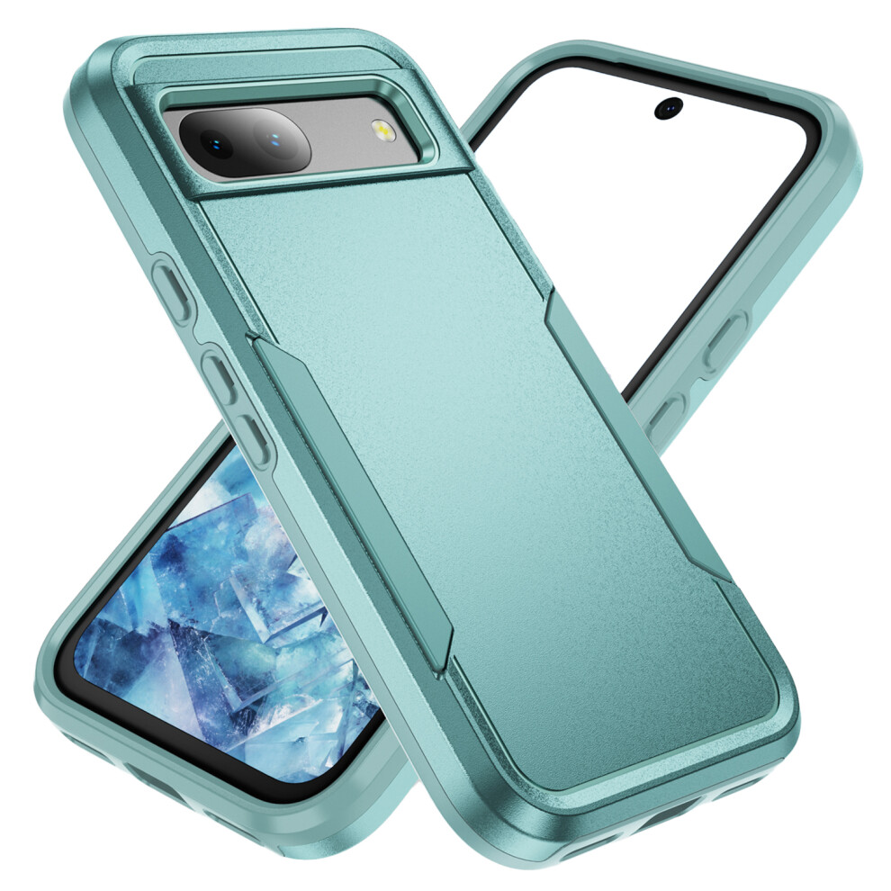 (Green) For Google Pixel 8A Case Pc + Tpu Military Grade Drop Protective Phone Cover Green 6914280585765
