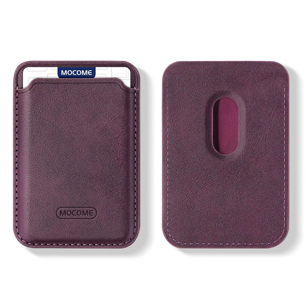 ( Purple) M3 Magsafe Compatible Card Holder Strong Magnetic Cell Phone Attachment Card Bag Dark/Purple 6914281967874