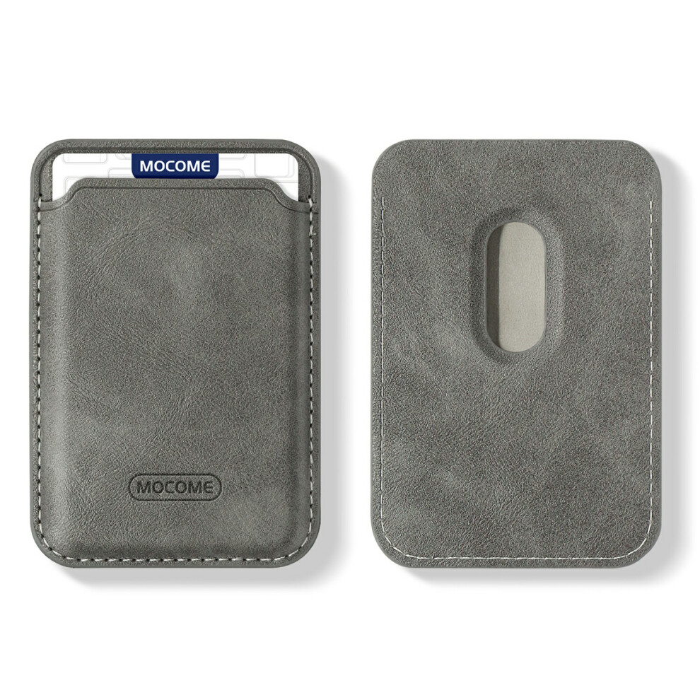 (Titanium ) M3 Magsafe Compatible Card Holder Strong Magnetic Cell Phone Attachment Card Bag Grey 6914283604081