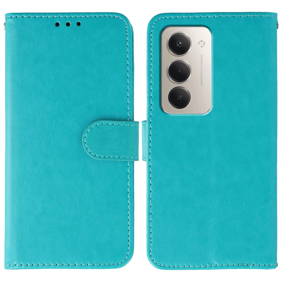 (Blue) For Xiaomi Redmi 15 5G (Global) (169Mm) Poco M7 4G (169Mm) Case Pu Leather Flip Wallet Phone Cover With Strap Blue 6914280496788