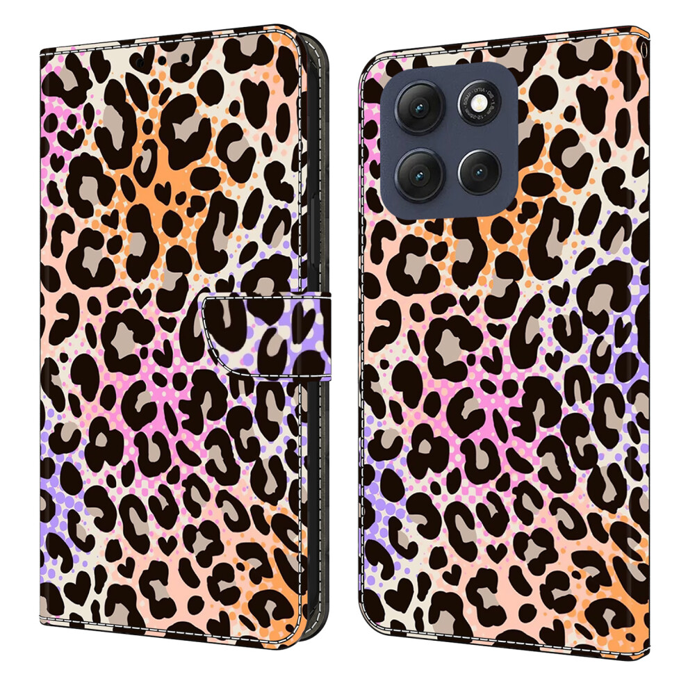 (Spotted Leopard Print) For Motorola Moto G86 5G Wallet Case Pattern Printing Pu Leather Flip Stand Phone Cover 6914280590585